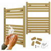 Kúpeľňový radiátor nástenný vodný 80x60 ZLATÝ rebríkový radiátor ENZO