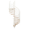 Minka STAIRS Kombinované točité schodisko Fusion buk/biela pr. 160 cm