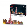 CubicFun 3D puzzle CityLine panorama svítící Paříž 115 ks