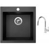 Set Sinks VIVA 455 Metalblack + batéria Sinks MIX 35 P chróm