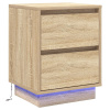 zahrada-XL Nočný stolík s LED svetlami Sonoma dub 39x34.5x50 cm 869614