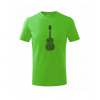 Gitara - názvy hudobných štýlov - Tričko detské bavlnené - 134 cm/8 rokov ( Apple Green )