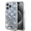 Karl Lagerfeld Liquid Glitter Monogram Gradient zadný kryt pre iPhone 15 Pro Max White