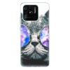 Silikonové pouzdro iSaprio - Xiaomi Redmi 10C - Galaxy Cat (Odolný silikonový kryt, obal, pouzdro iSaprio - Xiaomi Redmi 10C - Galaxy Cat - skvělá ochrana a pružnost, stylový UV potisk, lehkost, tiskn