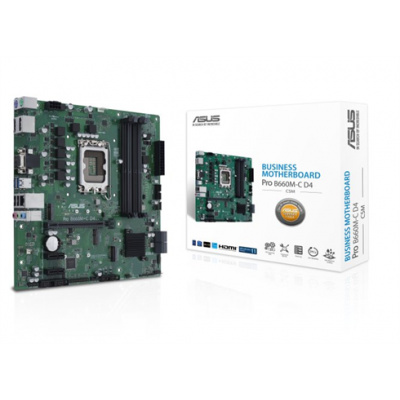 ASUS MB Sc LGA1700 PRO B660M-C D4-CSM, Intel B660, 4xDDR4, 2xDP, 1xHDMI, 1xVGA, mATX 90MB19B0-M1EAYC Asus