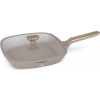Berlingerhaus Grilovacia panvica s pokrievkou 28x28 cm Taupe Nordic Collection BH-8336