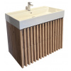 Swiss aqua technologies Koupelnová skříňka s umyvadlem SAT Delano 60x56x46 cm dub mat DELANO60ZDSAT