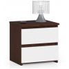 Nočný stolík CL2 2SZ CLP wenge / biely
