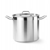 Vysoký hrnec s poklicí o průměru 240 mm, 10l | HENDI, Profi Line inox