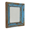 Sanu Babu Zrkadlo v ráme z teakového dreva, ručné rezby, 22x3x38cm