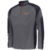 Savage Gear Tričko Tournament Shirt 1/2 Zip Sedona Grey - XL