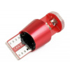 AUTO LED ŽIAROVKA W5W T10 3 SMD CREE CANBUS ČERVENÁ