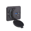 USB QC3.0 + USB-C zásuvka 12/24V, montáž na povrch