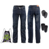 W-tec Pánske moto jeansy Pawted s nepremokavou membránou (Velikost: 4XL, Barva: tmavě modrá)