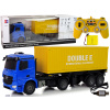 mamido Veľké nákladné elektrické autíčko R/C Mercedes Arocs v modrej farbe 1:20, kontajner s dĺžkou 58 cm