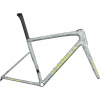 Rámová sada Specialized S-Works Tarmac SL8 Frameset - Satin Liquid Silver / Multi-Color Dry Impasto / Gloss Team Yellow Tint 61