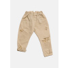 JEANS BAGGY PANTS ivory / Džínsové nohavice s dierami 4/5 rokov