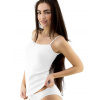 GINA Dámska bambusová košieľka bezšvová Eco Bamboo | 08026P - biela, L/XL