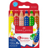 Faber-Castell Trojhranné farebné ceruzky Grippy, 6 ks v kartónovom puzdre