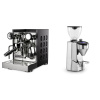 Rocket Espresso Appartamento TCA, black/black + Rocket Espresso SUPER FAUSTO, chrome