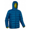 Warmpeace VERNON páperová bunda + zľava 16 € na príslušenstvo - XXXL majolica blue/nugget gold - tm. modrá