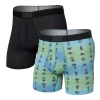 Saxx Quest Quick Dry Mesh Boxerky Fly 2Pk Camp Ombre/Black M
