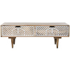 Craftenwood Konferenčný stolík Home ESPRIT Biela Mangové drevo 115 x 60 x 40 cm