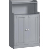 Kúpeľňová skrinka, Kúpeľňový úložný diel s 2 dverami, sivá