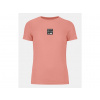 ORTOVOX Dámske tričko 185 MERINO SQUARE TS bloom - oranžové Veľkosť: L
