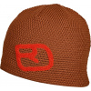Zimná čiapka Ortovox Rock'N'Wool Beanie - bristle brown uni