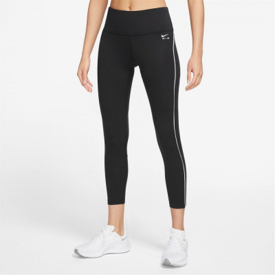 Nike, Air Dri-FIT Women's Mid-Rise 7/8 Printed Running Leggings, Smoke  Grey