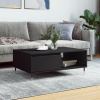 zahrada-XL Konferenčný stolík čierny 90x60x35 cm kompozitné drevo 827053