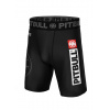 PitBull West Coast - Pánske kompresné šortky HILLTOP SPORTS Čierne 3XL