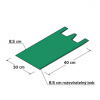 Taška HDPE 10kg - zelená, 100 ks