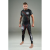 PitBull West Coast - Pánský Rashguard STRIPES červený 2XL