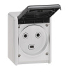 Zásuvka PLEXO 55872 2P+T 32A IP44 šedá