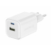 Swissten sieťový adaptér GaN 1× USB-C 45 W PD + 1× USB-A 18 W QC biely 22071300