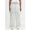 Bavlnené rifle Marcelo Burlon Bleach Denim Wide Cargo Light Blue No Co pánske, CMYB003S25DEN0014000 modrá M
