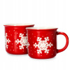 SADA 2X Vianočný hrnček TRINKIE so snehovou vločkou