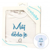 Body s potlačou New Baby Môj dedo je jednotka - darčekové balenie, 50
