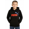 Puma detská mikina bavlna čierna, veľkosť 128