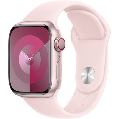 Apple Watch Series 9 Cellular 41mm Ružový hliník so svetlo ružovým športovým remienkom M/L