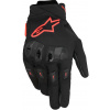 rukavice SP X 3, ALPINESTARS (černá/červená fluo, vel. XL)