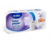 Toaletný papier (FSC Mix) 3vrstvý biely O12cm 28m 250 útržkov [8 ks]