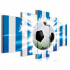 Obraz na plátne viacdielny - OB4025 - Futbalová lopta 100cm x 50cm - S19