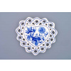 Cibulák - Vianočná ozdoba - srdiečko 10 cm - originál cibuľový porcelán 1. akosť