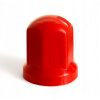 Krytky na skrutky kolies, čiapočky, ozdobné matice, vysoké 33 mm pre TIR, červené