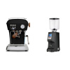 Ascaso Dream PID, Dark Black + Eureka Atom Specialty 75, black