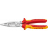 Knipex kliešte pre elektroinštalácie s poistným okom VDE 100V, 230mm 1396200