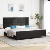 vidaXL Rám postele Čierny 200x200 cm Zamat 3344965